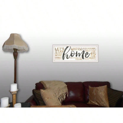 Home by Marla Rae, Ready to Hang Framed print, White Frame