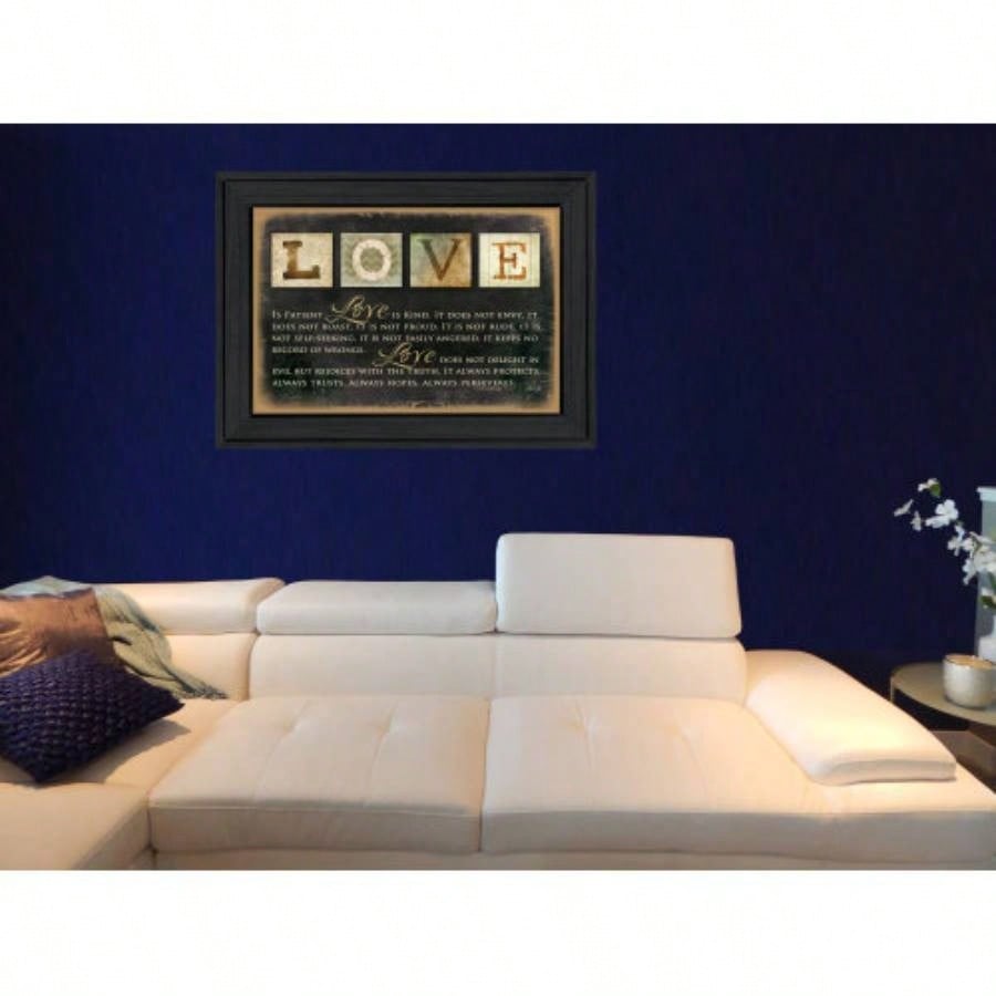 Love By Marla Rae, Printed Wall Art, Ready To Hang Framed Poster, Black Frame