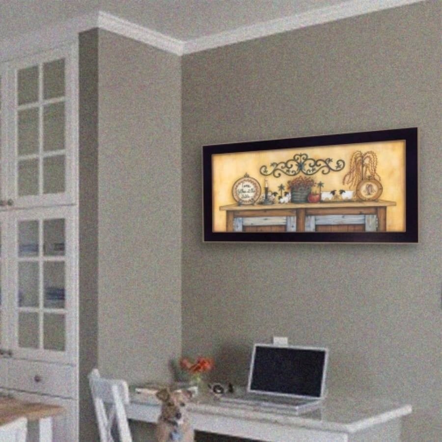 Come Gather at Our Table By Mary June, Printed Wall Art, Ready To Hang Framed Poster, Black Frame