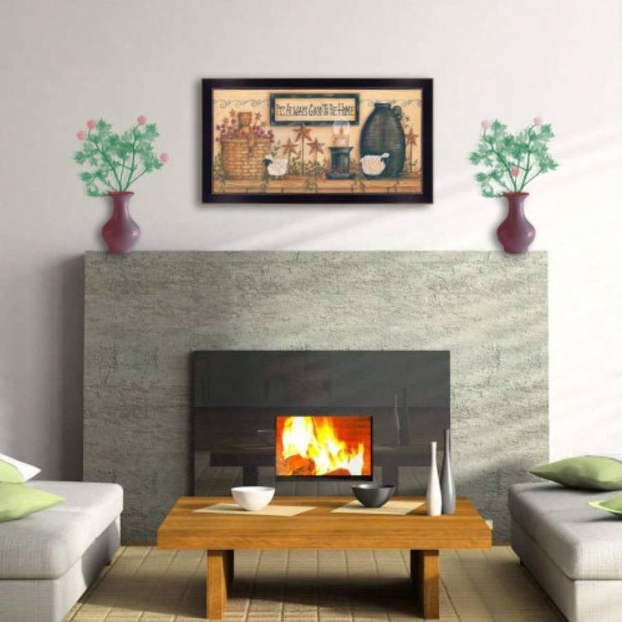 Its Good to Be Home By Mary June, Printed Wall Art, Ready To Hang Framed Poster, Black Frame