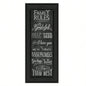 Family Rules By Susan Ball, Printed Wall Art, Ready To Hang Framed Poster, Black Frame