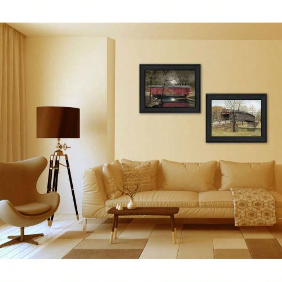 Trendy Decor 4U Bridges Framed Wall Art, Modern Home Decor Framed Print Living Room, Bedroom Farmhouse Wall Decoration by Billy Jacobs