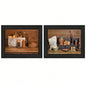 Baking Supplies 2 - Piece Vignette By Billy Jacobs, Printed Wall Art, Ready To Hang Framed Poster, Black Frame