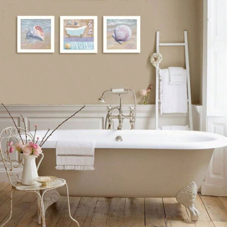 Shells 3 - Piece Vignette By Mollie B. and G. Janisse, Printed Wall Art, Ready To Hang Framed Poster, White Frame