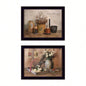 Simple Blessings 2 - Piece Vignette By Billy Jacobs, Printed Wall Art, Ready To Hang Framed Poster, Black Frame