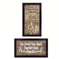 Hunting Season 2 - Piece Vignette By Dee Dee, Printed Wall Art, Ready To Hang Framed Poster, Black Frame