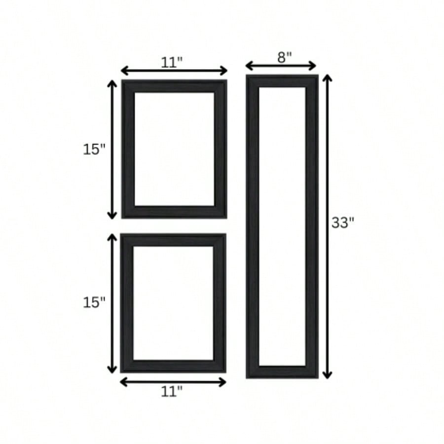 Kitchen 3 - Piece Vignette by Millwork Engineering, Black Frame