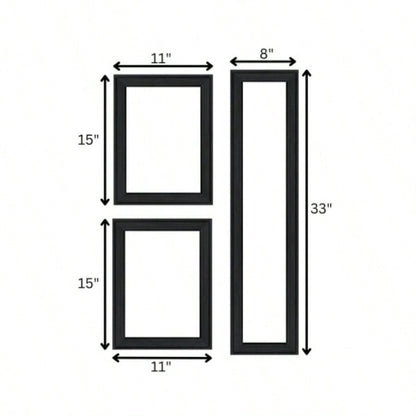 Kitchen 3 - Piece Vignette by Millwork Engineering, Black Frame