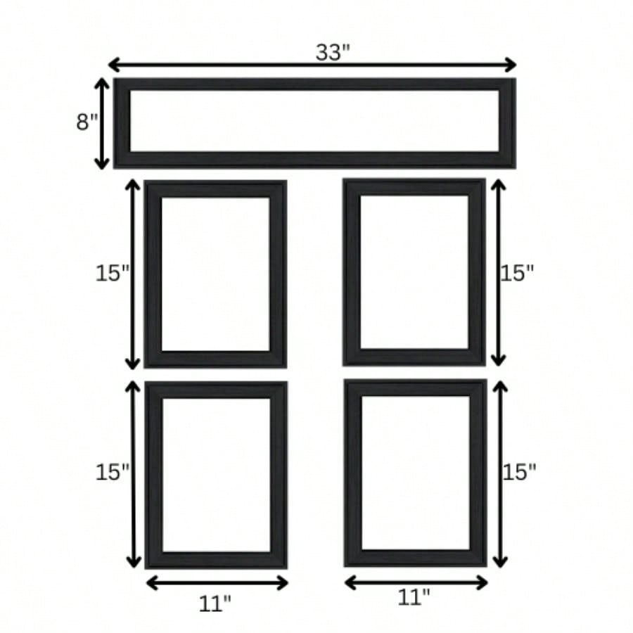 Kitchen Friendship 5 - Piece Vignette by Millwork Engineering, Black Frame
