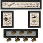 Kitchen IV 4 - Piece Vignette with - Peg Mug Rack by Millwork Engineering, Black Frame