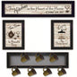Kitchen IV 4 - Piece Vignette with - Peg Mug Rack by Millwork Engineering, Black Frame