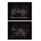 Motor Bike Patent I 2 - Piece Vignette by Cloverfield Co, Black Frame