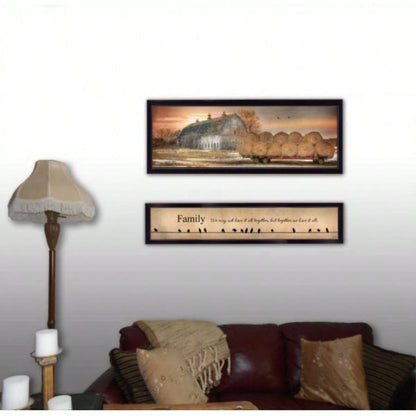 Together We Have It All 2 - Piece Vignette by Lori Deiter, Black Frame
