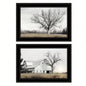 Trendy Decor 4U Ohio Fields I Framed Wall Art, Modern Home Decor Framed Print Living Room, Bedroom Farmhouse Wall Decoration by Lori Deiter