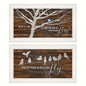 Spread Your Wings 2 - Piece Vignette by Marla Rae, White Frame
