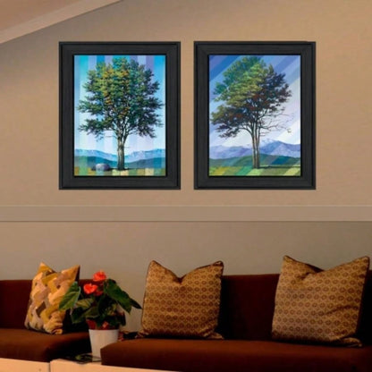 Catching Light as Time Passes 2 - Piece Vignette by Tim Gagnon, Black Frame
