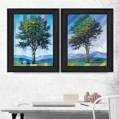 Catching Light as Time Passes 2 - Piece Vignette by Tim Gagnon, Black Frame