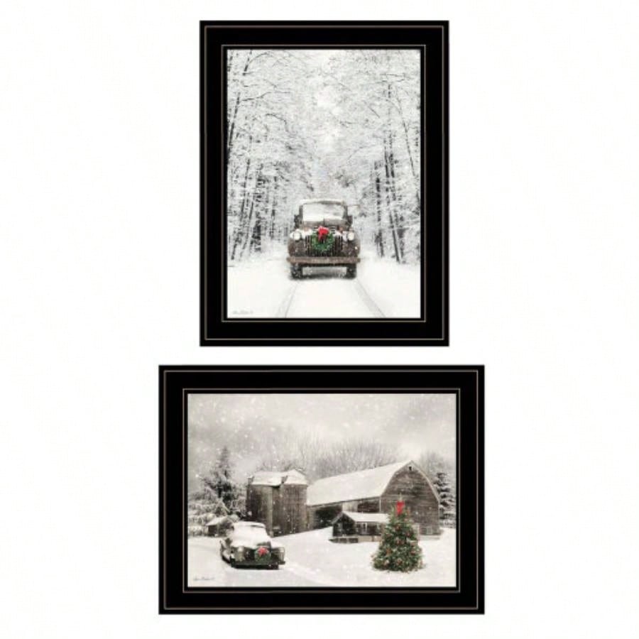 Antique 2 - Piece Vignette by Lori Deiter, Black Frame
