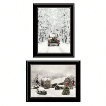 Antique 2 - Piece Vignette by Lori Deiter, Black Frame