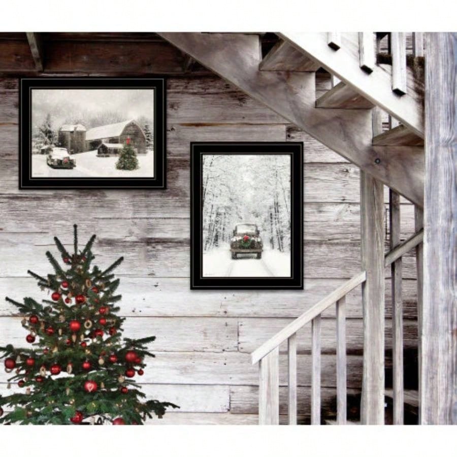 Antique 2 - Piece Vignette by Lori Deiter, Black Frame