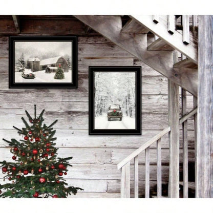 Antique 2 - Piece Vignette by Lori Deiter, Black Frame