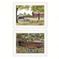Spring House 2 - Piece Vignette by Billy Jacob, White Frame