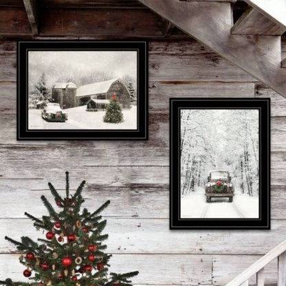 Antique 2 - Piece Vignette by Lori Deiter, Black Frame