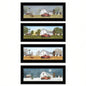 Trendy Decor 4U Four Seasons V Framed Wall Art, Modern Home Decor 4 Piece Vignette Living Room, Bedroom Farmhouse Wall Decoration by Billy Jacobs