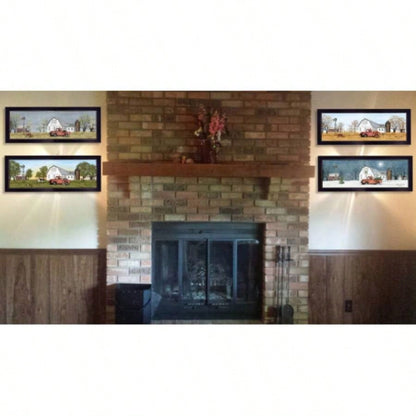 Billy Jacobs Four Seasons V 4 - Piece Vignette, Black Frame