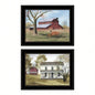 Summers End 2 - Piece Vignette by Billy Jacobs, Black Frame