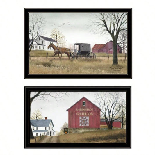 Goin to Market 2 - Piece Vignette by Billy Jacobs, Black Frame
