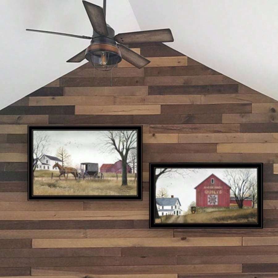 Goin to Market 2 - Piece Vignette by Billy Jacobs, Black Frame