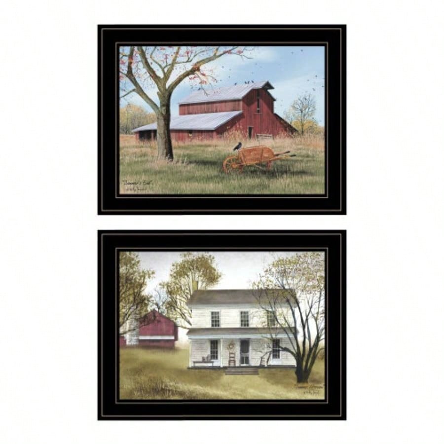 Summers End 2 - Piece Vignette by Billy Jacobs, Black Frame