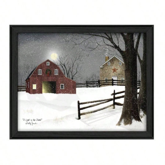 Light in Stable By Billy Jacobs, Ready to Hang Framed Print, Black Frame