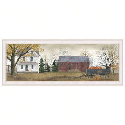 Pumpkins By Billy Jacobs, Ready to Hang Framed Print, White Frame