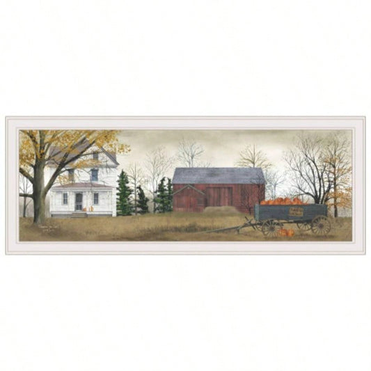 Pumpkins By Billy Jacobs, Ready to Hang Framed Print, White Frame