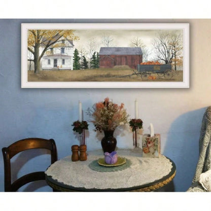 Pumpkins By Billy Jacobs, Ready to Hang Framed Print, White Frame