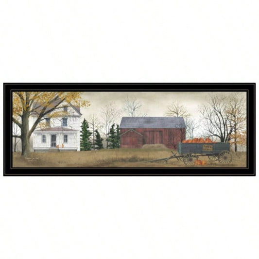 Trendy Decor 4U Pumpkins Framed Wall Art, Modern Home Decor Framed Print Living Room, Bedroom Farmhouse Wall Decoration by Billy Jacobs