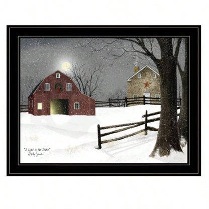 Light in Stable By Billy Jacobs, Ready to Hang Framed Print, Black Frame