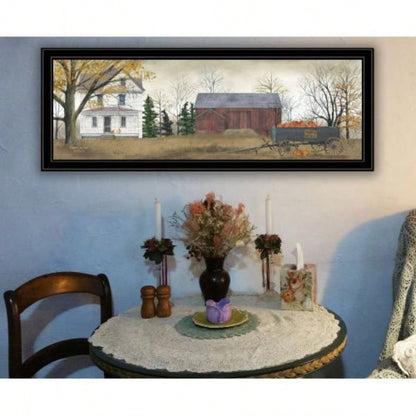 Trendy Decor 4U Pumpkins Framed Wall Art, Modern Home Decor Framed Print Living Room, Bedroom Farmhouse Wall Decoration by Billy Jacobs