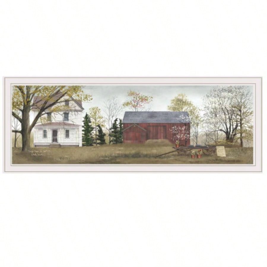 Spring Flowers By Billy Jacob, Ready to Hang Framed Print, White Frame