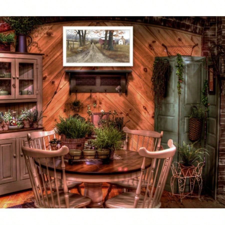 Road Home By Billy Jacobs, Ready to Hang Framed Print, White Frame