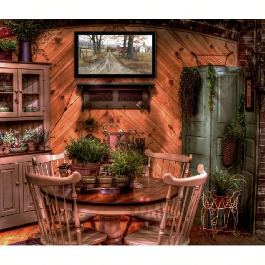 Trendy Decor 4U Road Home Framed Wall Art, Modern Home Decor Framed Print Living Room, Bedroom Farmhouse Wall Decoration by Billy Jacobs