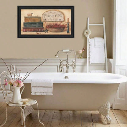 Primitives Vintage By Pam Britton, Ready to Hang Framed Print, Black Frame