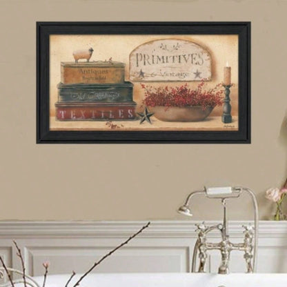 Primitives Vintage By Pam Britton, Ready to Hang Framed Print, Black Frame