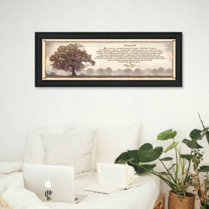 Living Life By Bonnie Mohr, Ready to Hang Framed Print, Black Frame