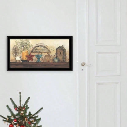 Grace Shelf By Gail Eads, Ready to Hang Framed Print, Black Frame