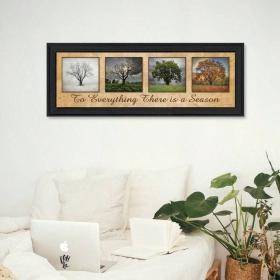 There is a Season By Lori Deiter, Ready to Hang Framed Print, Black Frame