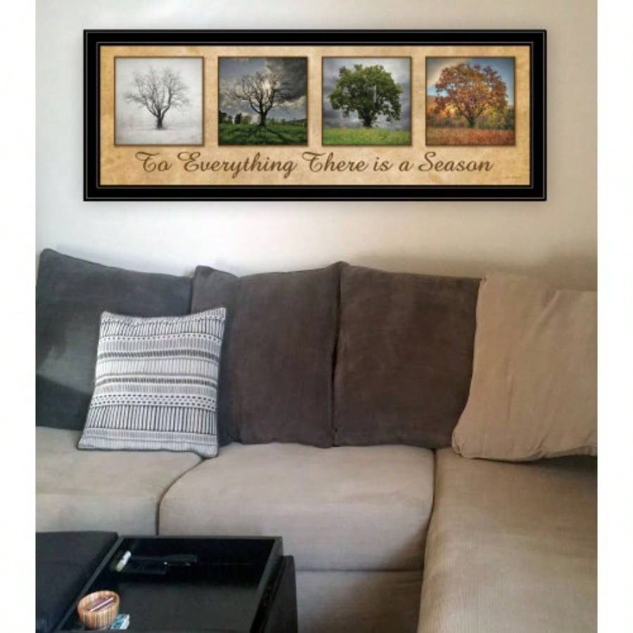 There is a Season By Lori Deiter, Ready to Hang Framed Print, Black Frame