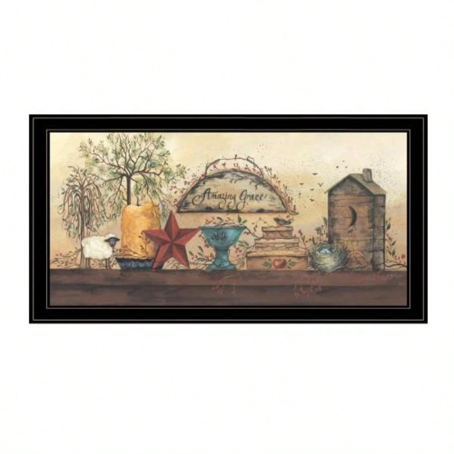 Grace Shelf By Gail Eads, Ready to Hang Framed Print, Black Frame